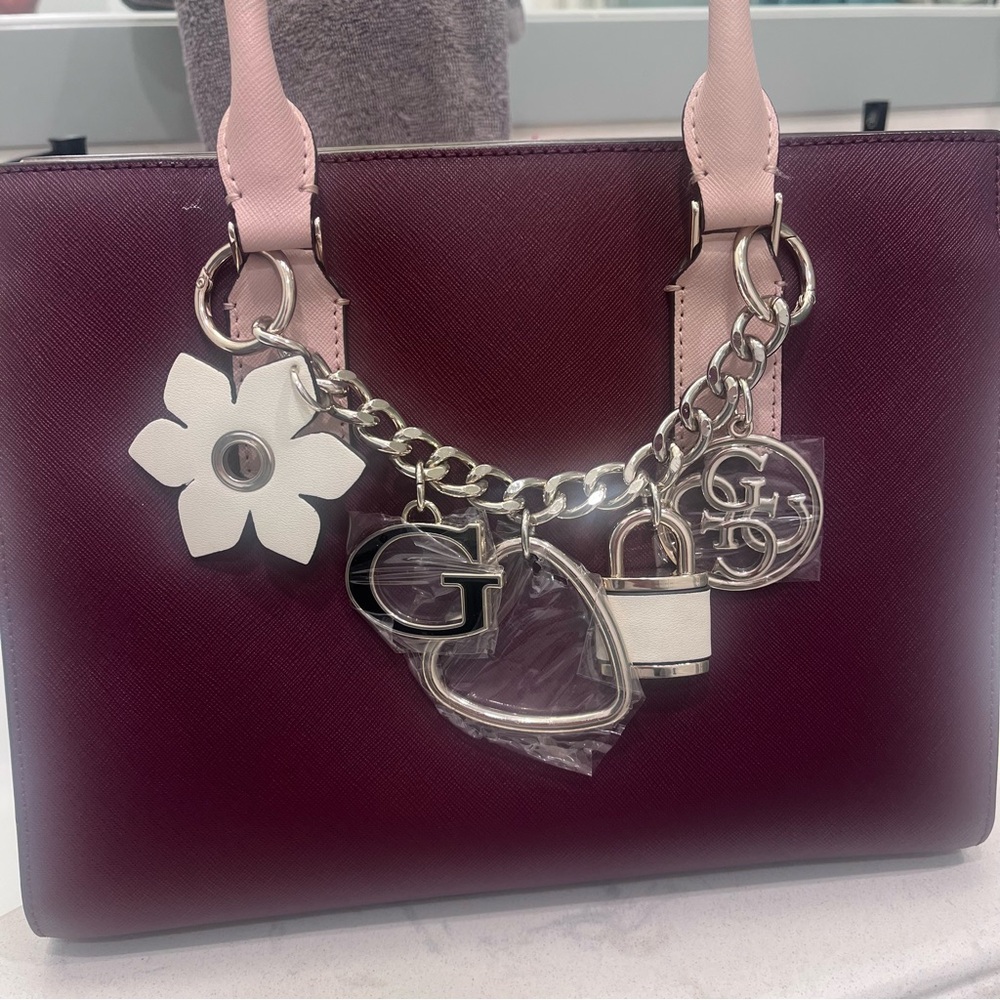 Guess Handbag Silver Accents Accessories